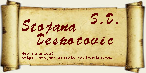Stojana Despotović vizit kartica
